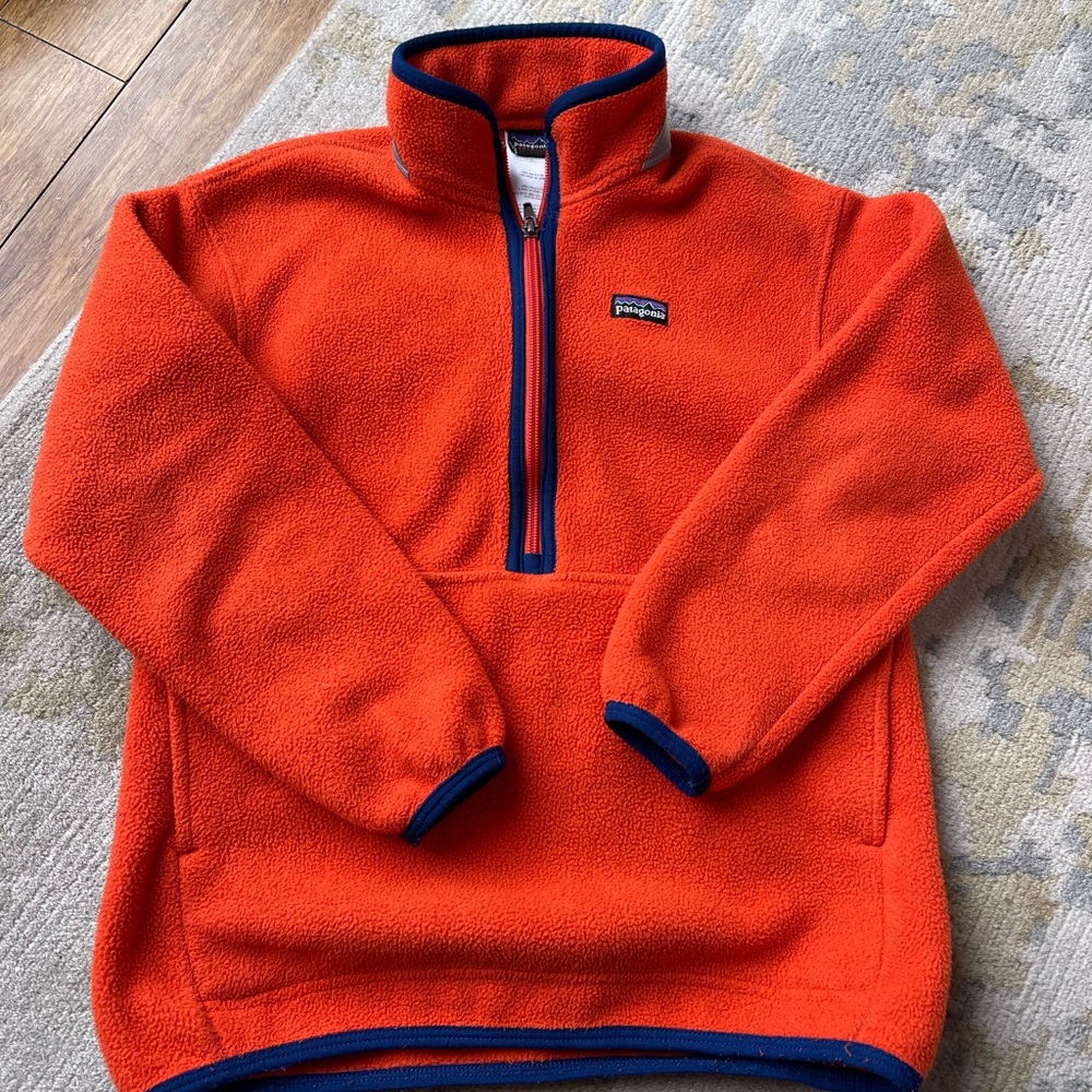 Patagonia fleece pullover boys size (8) EUC